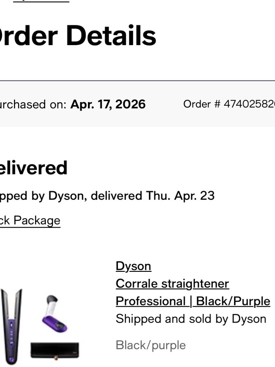 Corrale Hair Straightener - Black & Purple
